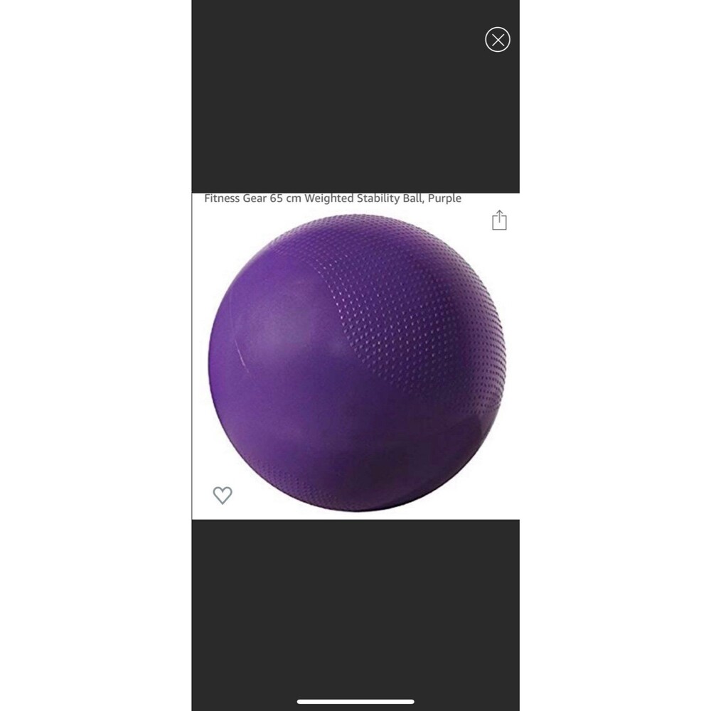 Fitness Gear Stability Ball in Purple